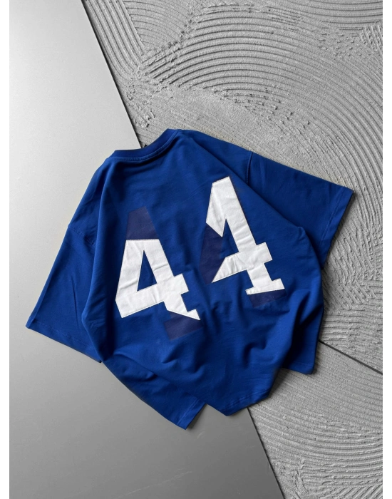 BİSİKLET YAKA 44 NAKIŞ OVERSİZE TSHİRT LACİ