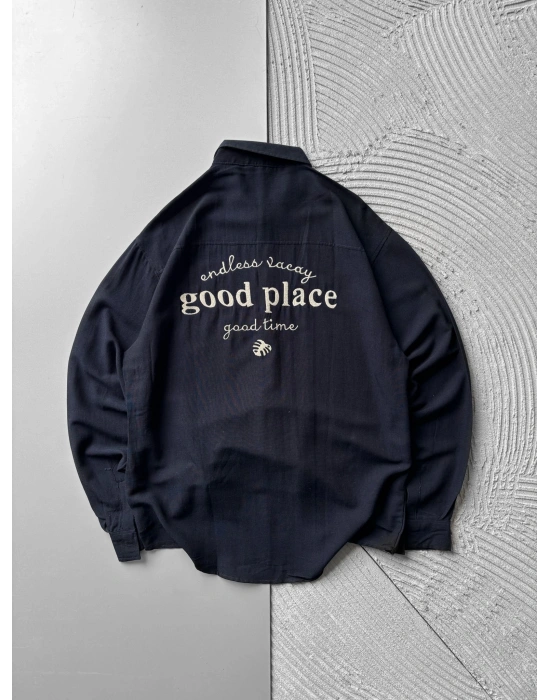 GOOD PLACE OVERSIZE GÖMLEK LACİ