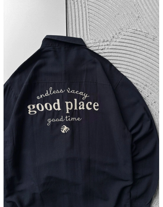 GOOD PLACE OVERSIZE GÖMLEK LACİ