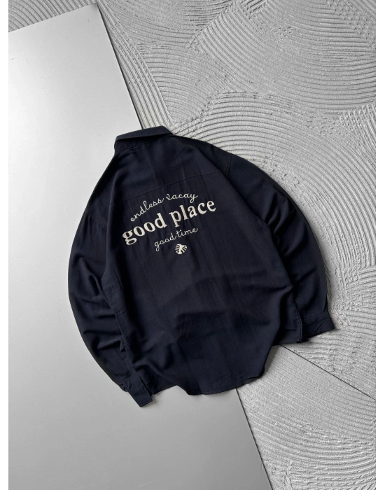 GOOD PLACE OVERSIZE GÖMLEK LACİ