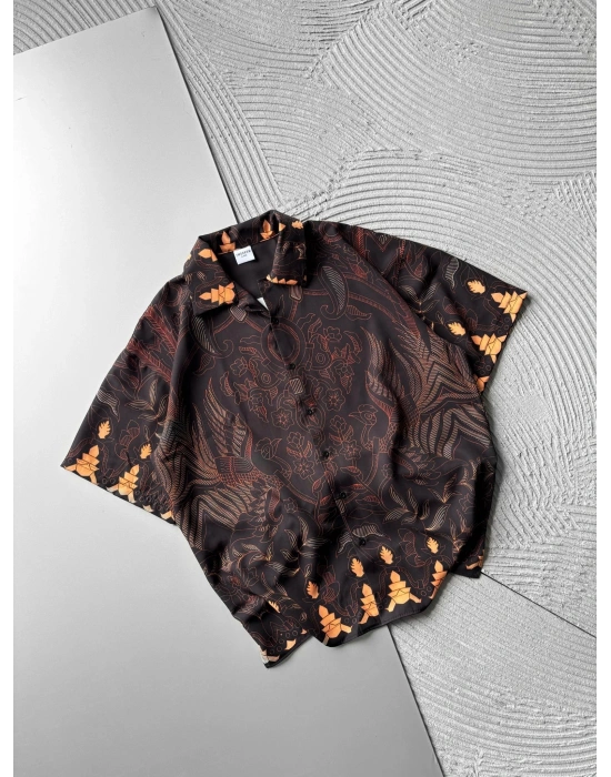 SİLÜET OVERSIZE GÖMLEK SİYAH