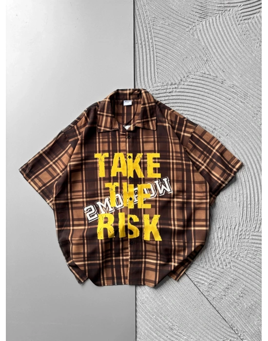 TAKE THE RISK OVERSIZE GÖMLEK SARI