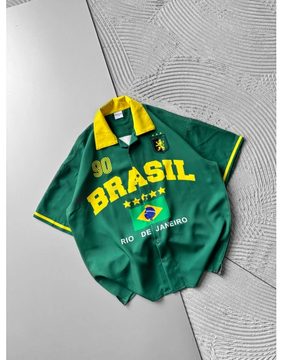 BRASIL OVERSIZE GÖMLEK