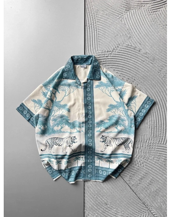 KAPLAN OVERSIZE GÖMLEK MAVİ