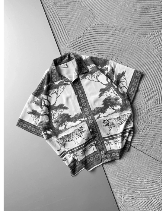 KAPLAN OVERSIZE GÖMLEK GRİ