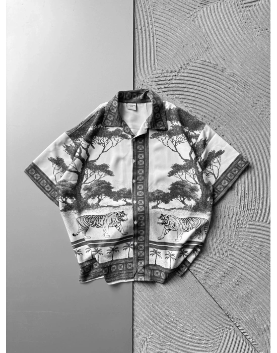 KAPLAN OVERSIZE GÖMLEK GRİ