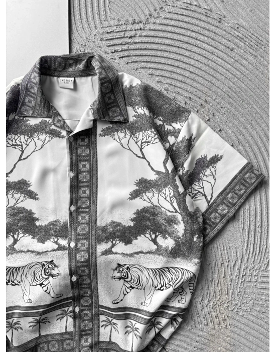 KAPLAN OVERSIZE GÖMLEK GRİ