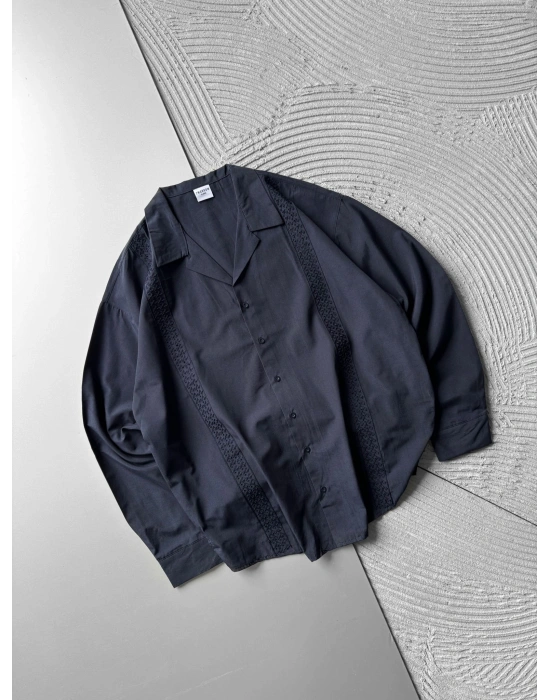 HASIR SERIT OVERSIZE GÖMLEK LACİ