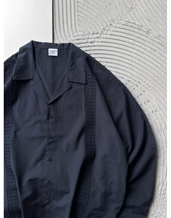 HASIR SERIT OVERSIZE GÖMLEK LACİ