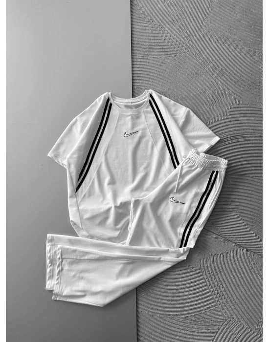 BİSİKLET YAKA İÇİ BOS NK NAKIS ESOFMAN TAKIMI BEYAZ