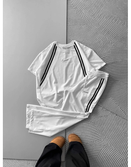 BİSİKLET YAKA İÇİ BOS NK NAKIS ESOFMAN TAKIMI BEYAZ