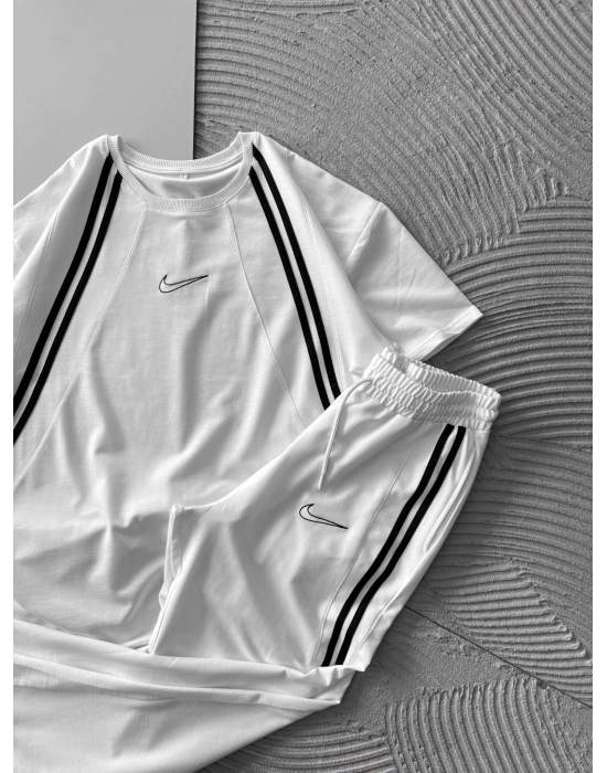 BİSİKLET YAKA İÇİ BOS NK NAKIS ESOFMAN TAKIMI BEYAZ