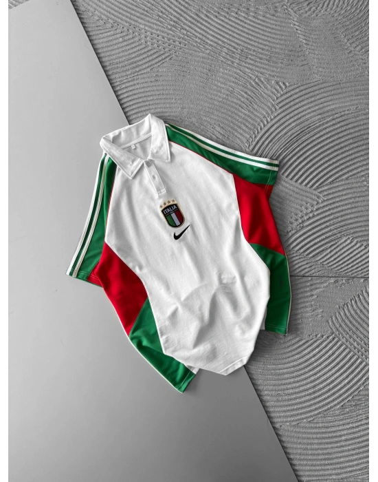 POLO YAKA NK İTALY PARCALİ OVERSİZE TSHİRT