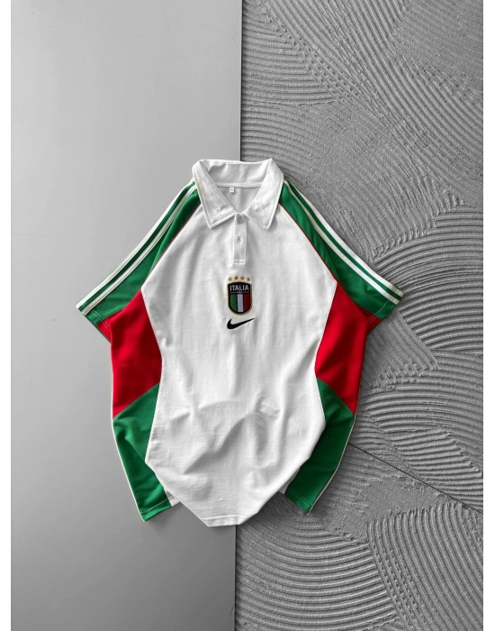 POLO YAKA NK İTALY PARCALİ OVERSİZE TSHİRT