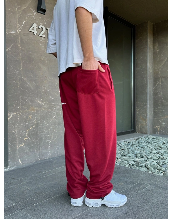 2 İPLİK KUMAŞ YAN B. NK PACA LASTİK EŞOFMAN ALTI KIRMIZI