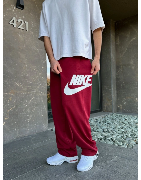 2 İPLİK KUMAŞ YAN B. NK PACA LASTİK EŞOFMAN ALTI KIRMIZI