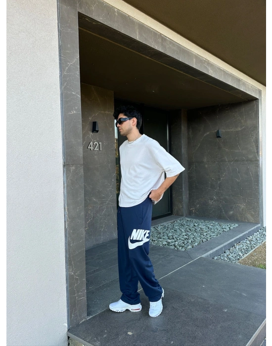 2 İPLİK KUMAŞ YAN B. NK PACA LASTİK EŞOFMAN ALTI MAVİ