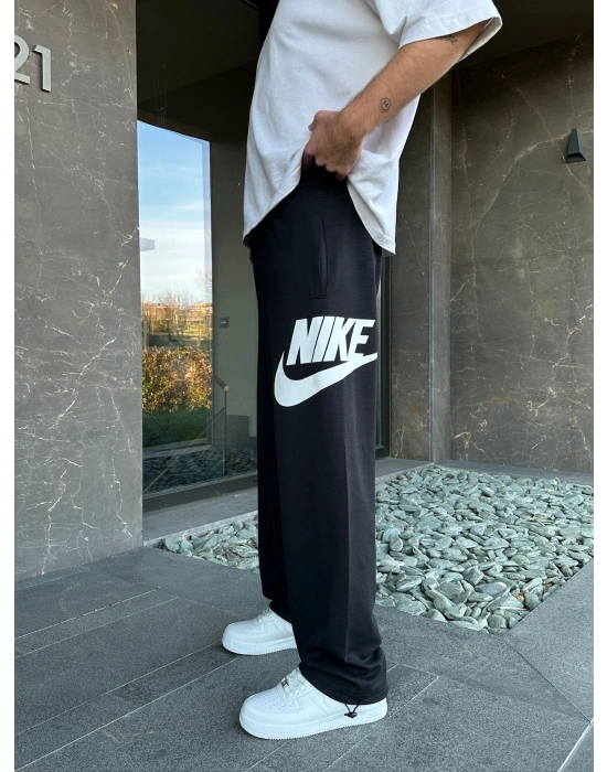 2 İPLİK KUMAŞ YAN B. NK PACA LASTİK EŞOFMAN ALTI SİYAH