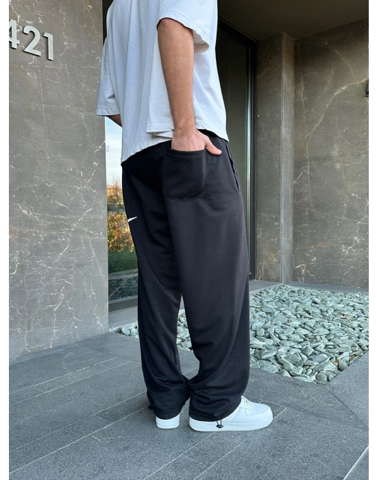 2 İPLİK KUMAŞ YAN B. NK PACA LASTİK EŞOFMAN ALTI SİYAH