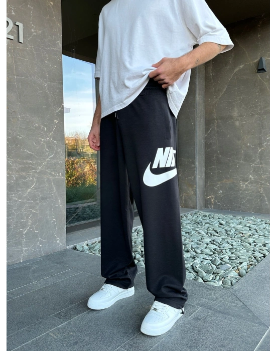 2 İPLİK KUMAŞ YAN B. NK PACA LASTİK EŞOFMAN ALTI SİYAH