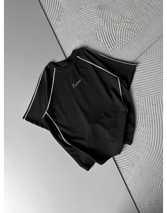 SOFT NK BİYELİ HS OVERSİZE TSHİRT SİYAH