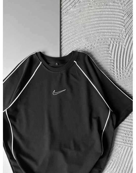 SOFT NK BİYELİ HS OVERSİZE TSHİRT SİYAH