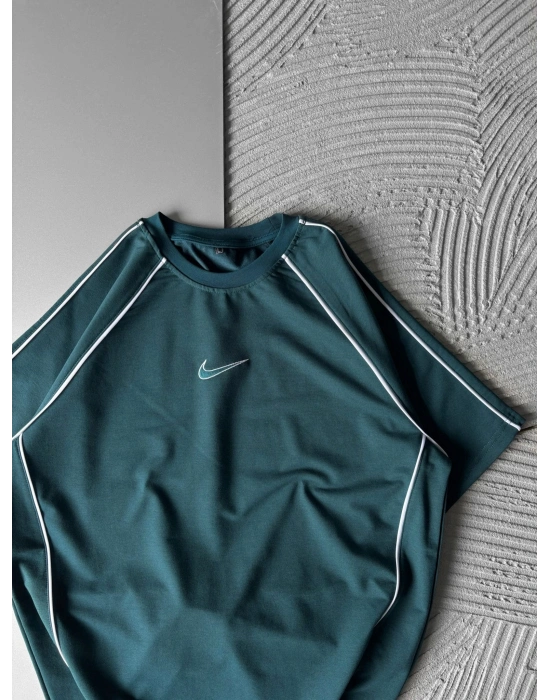 SOFT NK BİYELİ HS OVERSİZE TSHİRT SU YEŞİLİ