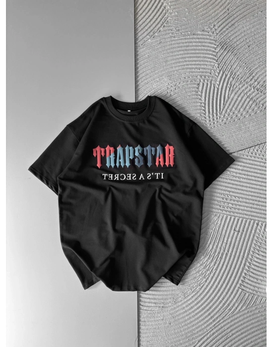 TRAP KABARTMA BASKI HS OVERSİZE TSHİRT BEYAZ