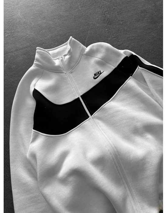 3 İPLİK PAMUKLU KUMAŞ ÇİFT NAKIŞ NK OVERSİZE HIRKA