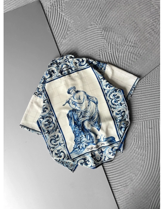 HADES DESENLİ OVERSİZE GÖMLEK