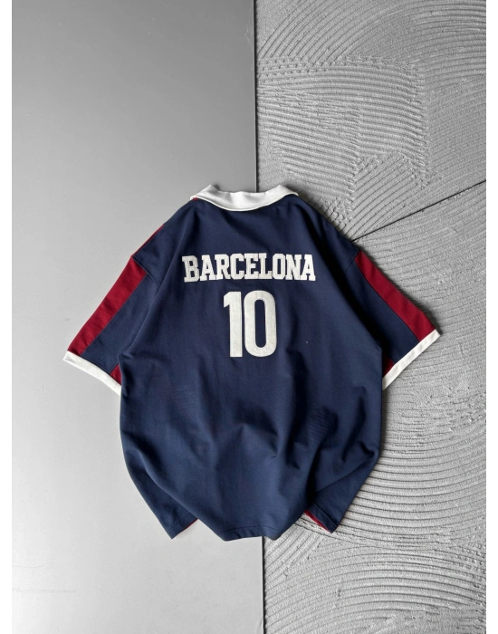 BARC 10 POLO YAKA OVERSİZE TSHİRT LACİ