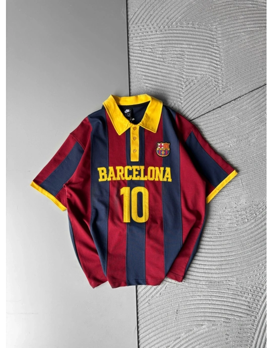 BARC 10 POLO YAKA OVERSİZE TSHİRT BORDO