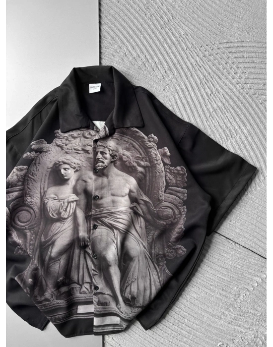 HEYKELI VINTAGE OVERSIZE GÖMLEK