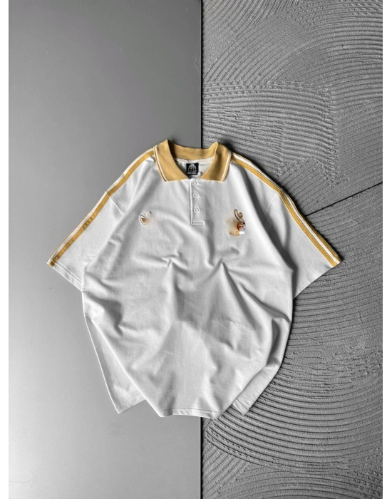 BASIC NAKIŞLI CP ÖZEL TSHIRT BEYAZ