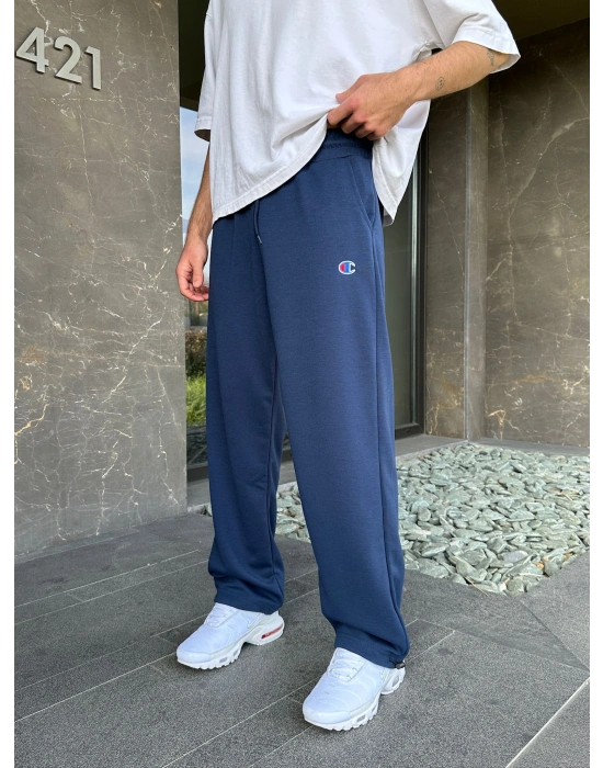 2 İPLIK KUMAŞ C NAKIŞ PACA LASTIK EŞOFMAN ALTI MAVİ