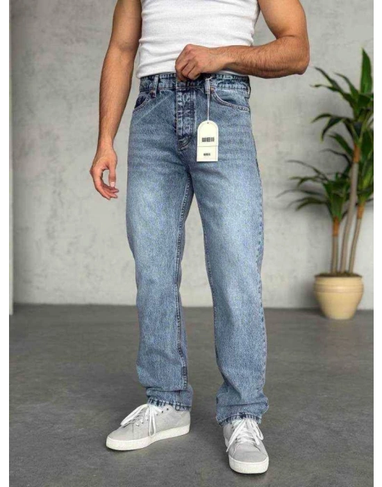 BAGGY DS KOT PANTOLON BUZ MAVİSİ