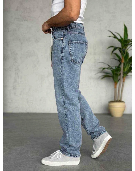 BAGGY DS KOT PANTOLON BUZ MAVİSİ