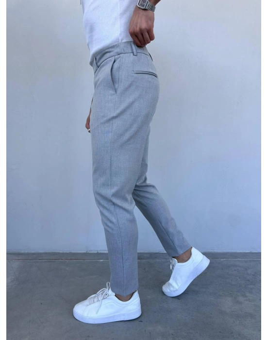 SLİM KALIP KUMAŞ PANTOLON GRİ