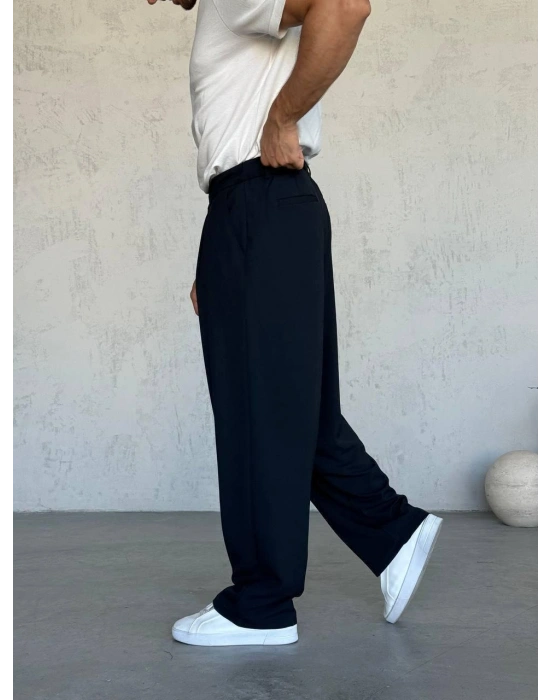 EXTRA BAGGY KALIP DS PİLELİ KUMAŞ PANTOLON LACİ