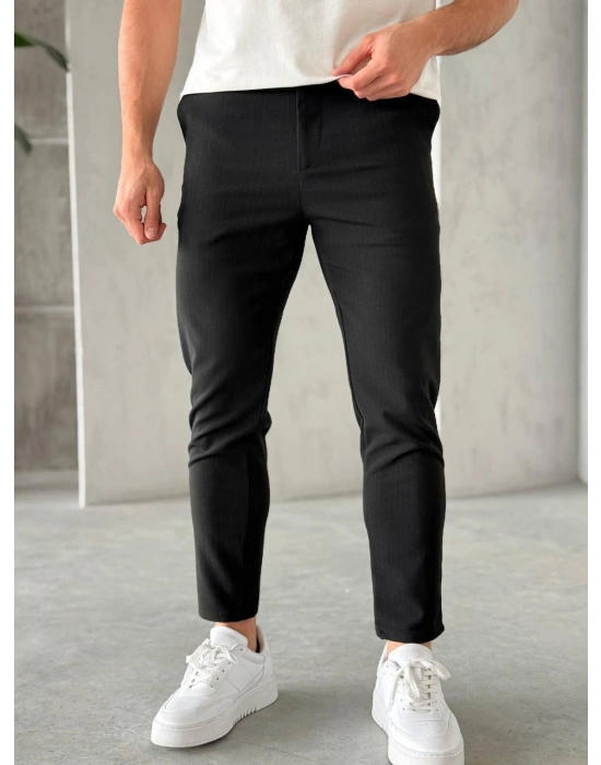 SLİM İNCE ŞERİT DS KUMAŞ PANTOLON FÜME