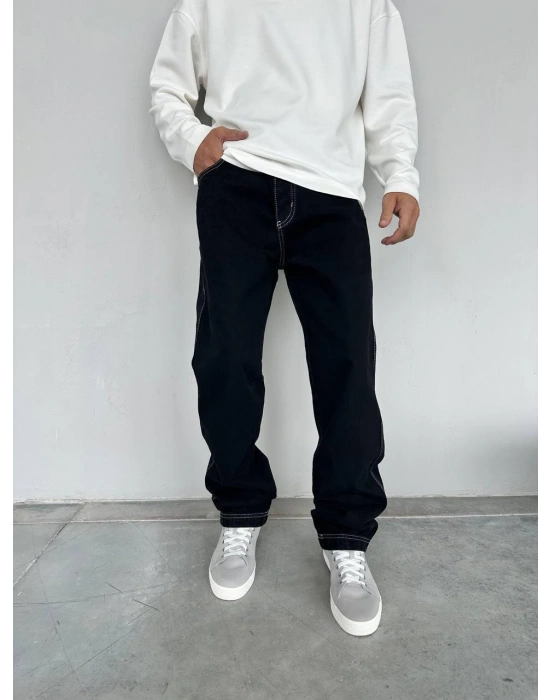 BAGGY DIŞ DİKİŞ DS KOT PANTOLON