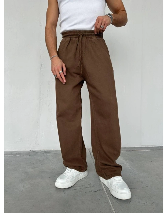 BAGGY GABARDİN DS PANTOLON KAHVE
