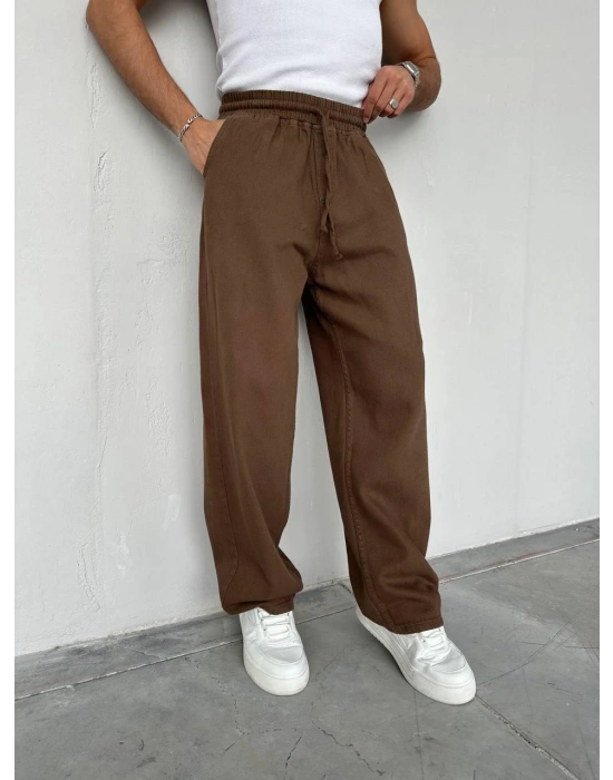 BAGGY GABARDİN DS PANTOLON KAHVE
