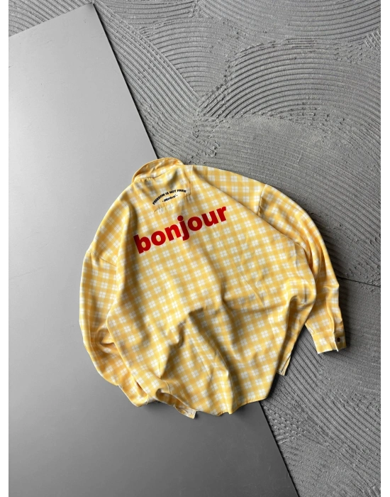 BONJOUR VINTAGE OVERSIZE GÖMLEK SARI