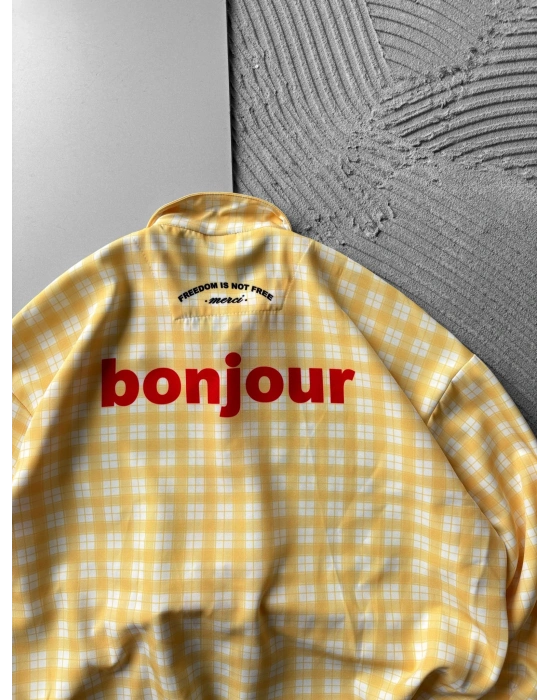 BONJOUR VINTAGE OVERSIZE GÖMLEK SARI