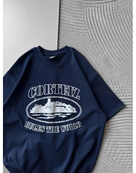 CORT ÖN BASKI OVERSİZE TİŞÖRT LACİ