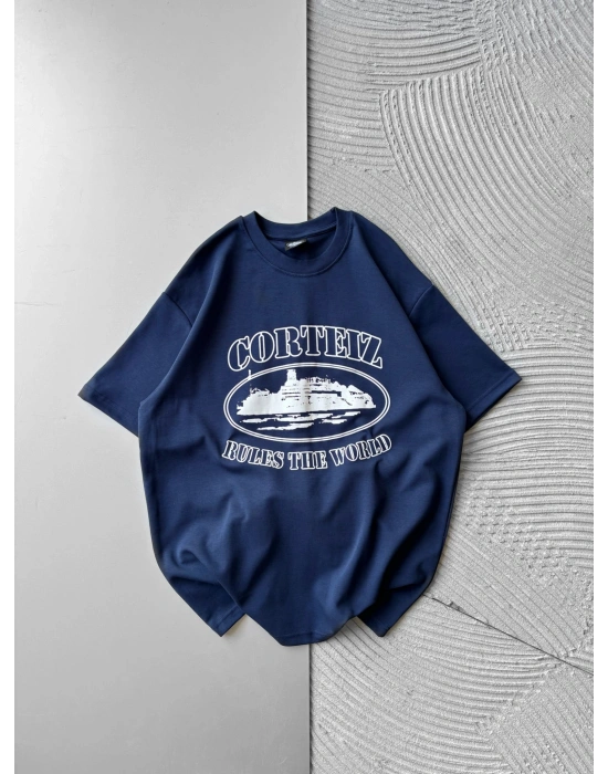 CORT ÖN BASKI OVERSİZE TİŞÖRT LACİ