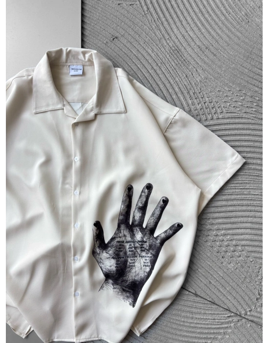 EL VİNTAGE OVERSİZE GÖMLEK