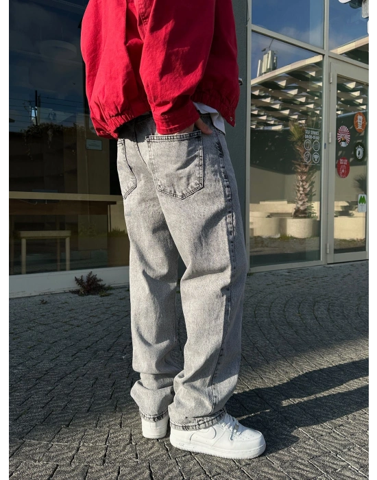 BAGGY ORTA PARCA DS KOT PANTOLON GRİ