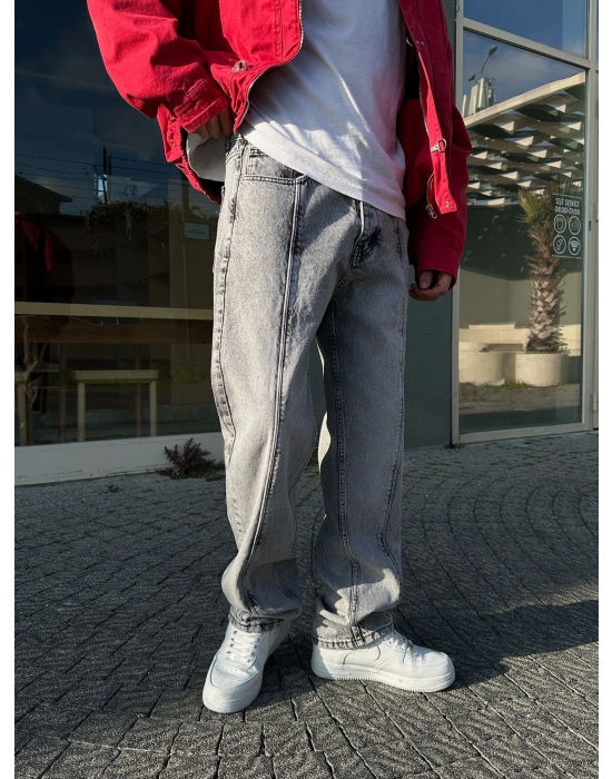 BAGGY ORTA PARCA DS KOT PANTOLON GRİ